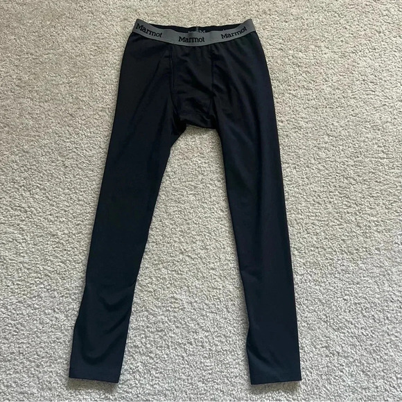 Marmot BaseLayer Tights Pants Men Size Small (30) M10990 Black Ski Snowboarding - Picture 16 of 16